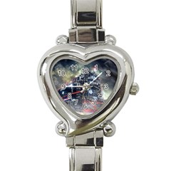 Steam Locomotive Br 99 Historically Heart Italian Charm Watch by Wegoenart