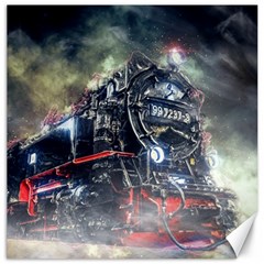 Steam Locomotive Br 99 Historically Canvas 16  X 16  by Wegoenart