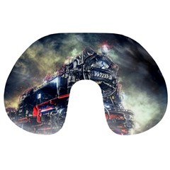 Steam Locomotive Br 99 Historically Travel Neck Pillow by Wegoenart