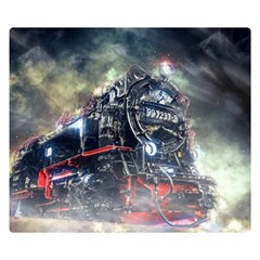 Steam Locomotive Br 99 Historically Double Sided Flano Blanket (small)  by Wegoenart