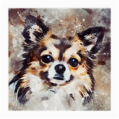 Chihuahua Dog Cute Pets Small Medium Glasses Cloth by Wegoenart