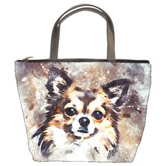 Chihuahua Dog Cute Pets Small Bucket Bag by Wegoenart