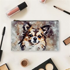 Chihuahua Dog Cute Pets Small Cosmetic Bag (medium) by Wegoenart