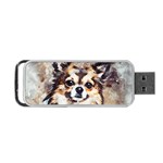 Chihuahua Dog Cute Pets Small Portable USB Flash (One Side) Front