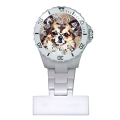 Chihuahua Dog Cute Pets Small Plastic Nurses Watch by Wegoenart