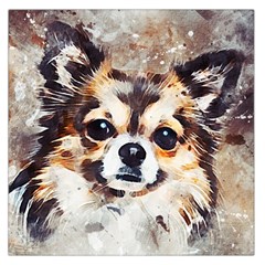 Chihuahua Dog Cute Pets Small Large Satin Scarf (square) by Wegoenart