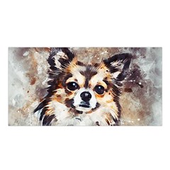 Chihuahua Dog Cute Pets Small Satin Shawl by Wegoenart