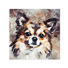 Chihuahua Dog Cute Pets Small Small Satin Scarf (square) by Wegoenart