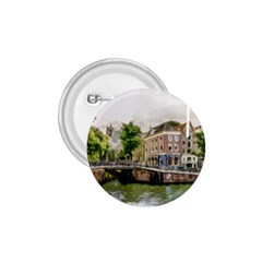 Amsterdam Holland Canal River 1 75  Buttons by Wegoenart