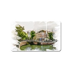 Amsterdam Holland Canal River Magnet (name Card) by Wegoenart