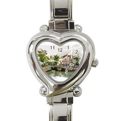 Amsterdam Holland Canal River Heart Italian Charm Watch by Wegoenart