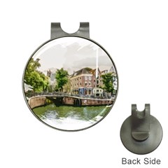 Amsterdam Holland Canal River Hat Clips With Golf Markers by Wegoenart