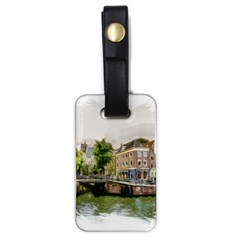 Amsterdam Holland Canal River Luggage Tag (one Side) by Wegoenart