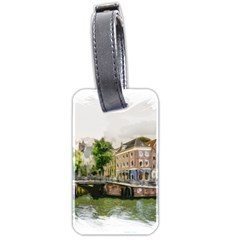 Amsterdam Holland Canal River Luggage Tag (two Sides) by Wegoenart