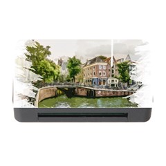 Amsterdam Holland Canal River Memory Card Reader With Cf by Wegoenart