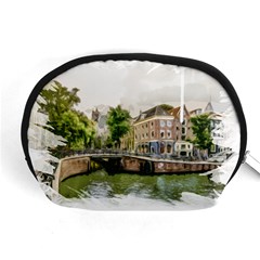 Amsterdam Holland Canal River Accessory Pouch (medium) by Wegoenart