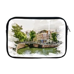 Amsterdam Holland Canal River Apple Macbook Pro 17  Zipper Case by Wegoenart