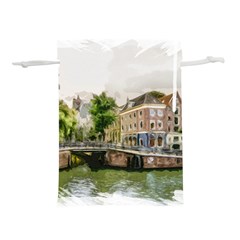 Amsterdam Holland Canal River Lightweight Drawstring Pouch (s)