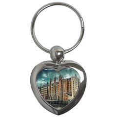 Architecture City Building Travel Key Chain (heart) by Wegoenart