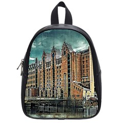 Architecture City Building Travel School Bag (small) by Wegoenart