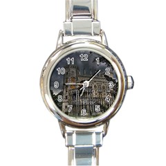 Castle Mansion Architecture House Round Italian Charm Watch by Wegoenart