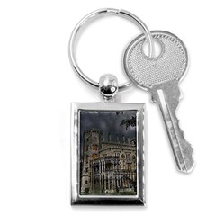 Castle Mansion Architecture House Key Chain (rectangle) by Wegoenart