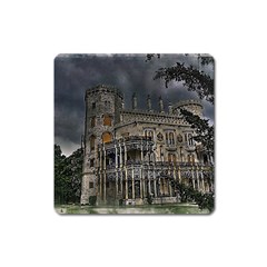 Castle Mansion Architecture House Square Magnet by Wegoenart