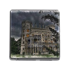 Castle Mansion Architecture House Memory Card Reader (square 5 Slot) by Wegoenart