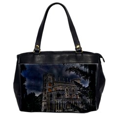 Castle Mansion Architecture House Oversize Office Handbag by Wegoenart