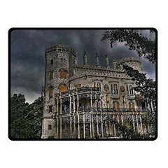 Castle Mansion Architecture House Fleece Blanket (small) by Wegoenart