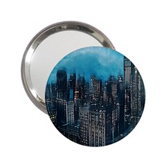 Cityscape Buildings Skyscraper 2 25  Handbag Mirrors by Wegoenart