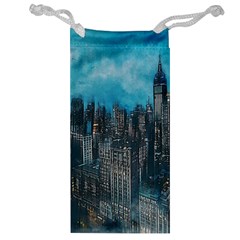 Cityscape Buildings Skyscraper Jewelry Bag