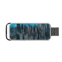 Cityscape Buildings Skyscraper Portable Usb Flash (two Sides)