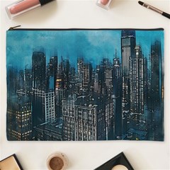 Cityscape Buildings Skyscraper Cosmetic Bag (xxxl) by Wegoenart