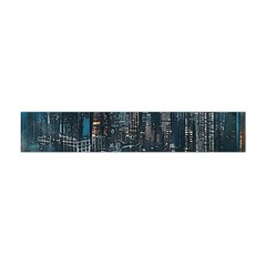 Cityscape Buildings Skyscraper Flano Scarf (mini) by Wegoenart