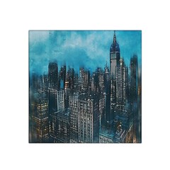 Cityscape Buildings Skyscraper Satin Bandana Scarf by Wegoenart