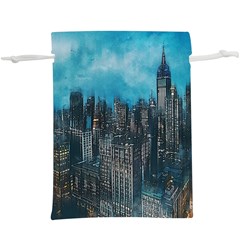 Cityscape Buildings Skyscraper  Lightweight Drawstring Pouch (xl)