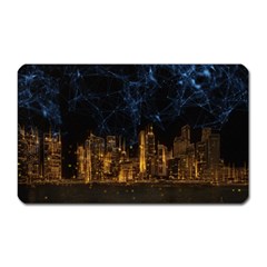 Architecture Buildings City Magnet (rectangular) by Wegoenart