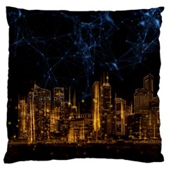 Architecture Buildings City Large Cushion Case (one Side) by Wegoenart