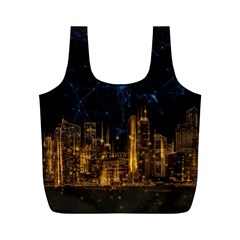 Architecture Buildings City Full Print Recycle Bag (m) by Wegoenart