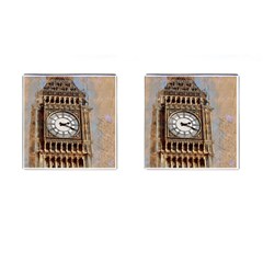 Big Ben London Wes Ben Big Cufflinks (square) by Wegoenart