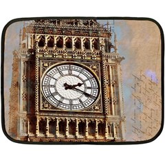 Big Ben London Wes Ben Big Double Sided Fleece Blanket (mini)  by Wegoenart