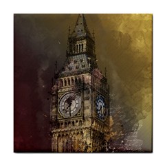 London Big Ben Building Tile Coasters by Wegoenart