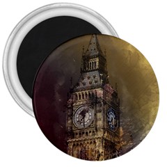 London Big Ben Building 3  Magnets by Wegoenart