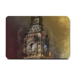 London Big Ben Building Small Doormat  by Wegoenart