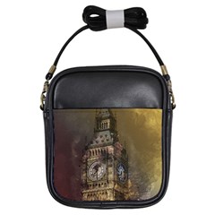 London Big Ben Building Girls Sling Bag by Wegoenart