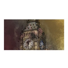 London Big Ben Building Satin Wrap by Wegoenart