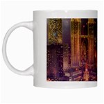 City Lights Skyline Buildings White Mugs Left