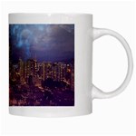 City Lights Skyline Buildings White Mugs Right