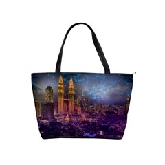 City Lights Skyline Buildings Classic Shoulder Handbag by Wegoenart